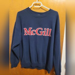 McGill Classic Crewneck in Navy and Red
